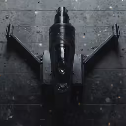 a jet engine and some parts inside of it