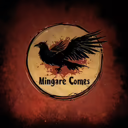 a round sign with an eagle standing in the center