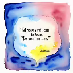 the quote above reads, tell you