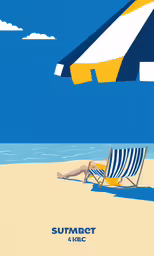 a painting shows the beach with a large kite