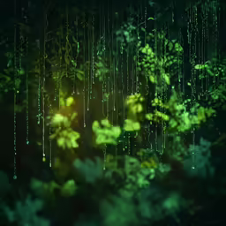 closeup shot of the leaves and branches