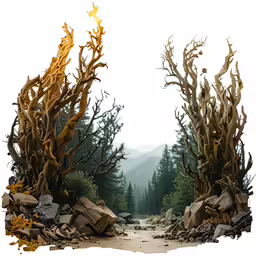 there is a picture of two trees that look like these