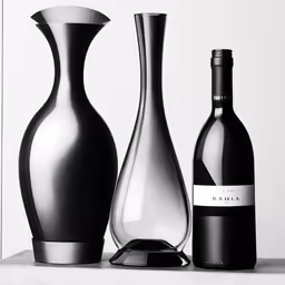 three bottles of wine and one empty bottle