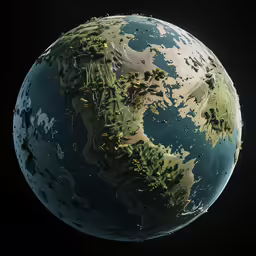 a photo of the earth taken from space