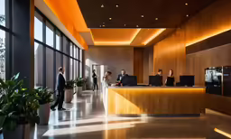 the people are in the lobby waiting for their appointment