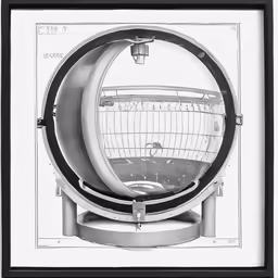 a black and white photo of a baseball stadium