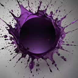 some purple ink on a gray background