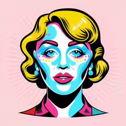 woman with makeup painted all the way to her face,a woman with blue face and body painted in the colors