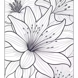a coloring page with a large flower and a line,large flower coloring page with flowers in a rectangular frame