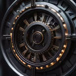 a close up shot of an abstract, metallic object