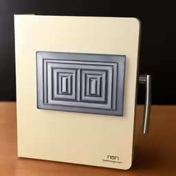 a small piece of artwork with some sort of pattern