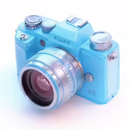 a camera with its lens pointed up