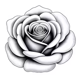 a drawing of a large flower,an illustration of a flower from the side