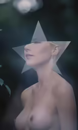 an image of a naked woman with a star in her hat