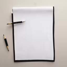a sheet of paper with two black lines