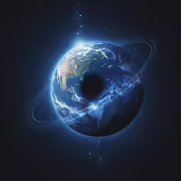 a black hole is located within the center of the earth