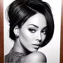 a photo of a woman wearing jewelry
