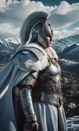 an image of a female warrior in armor