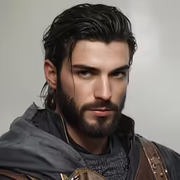 a guy with long hair and a beard