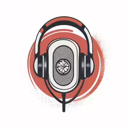 an old radio headset with a microphone and the words retro radio