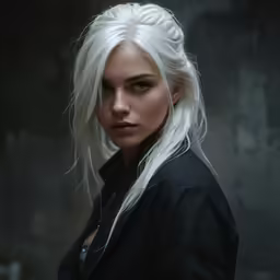 this is an image of a young blonde woman