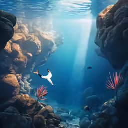 a photo of a coral with different types of fish