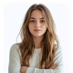 the young girl is posing for the camera