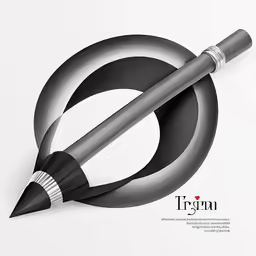 a black pencil with the words thank on it