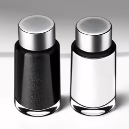a pair of salt and pepper shakers