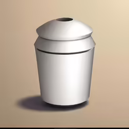 a very unusual looking white coffee cup