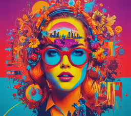 a woman wearing glasses and an afro hairstyle,a woman