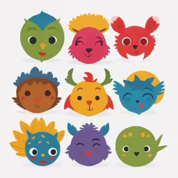 a paper with various types of face masks