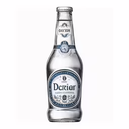 a bottle of liquor sitting next to a white background
