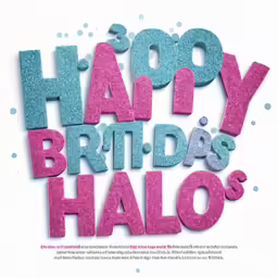a poster featuring an assortment of bright letters