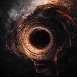 the image shows the inside of a spiral of smoke and air