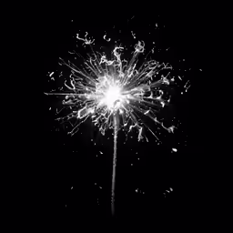 a white flower that is shining bright with some lights