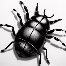 an object with black dots on its body