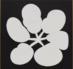 black and white drawing of several large flowers