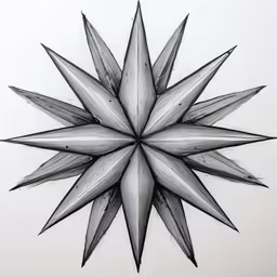 a drawing of a flower made from pencil
