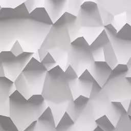 paper work made to look like 3d shapes