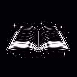 an open book that is sitting on a black surface