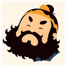 a man with a beard and a headband