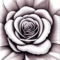 a black and white drawing of a flower,a drawing of a rose in black and white,a black and white drawing of a rose,a close up image of a black and white flower,black and white drawing of a flower