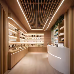 the store front area of a cosmetics store
