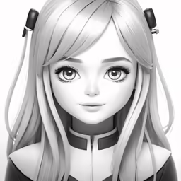 the animated girl is very cute