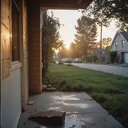 a house that is sitting on the side of a road