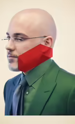 the man is wearing a suit and glasses