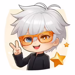 the character with glasses is giving an ok