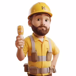 a male toy wearing a helmet holding a cookie