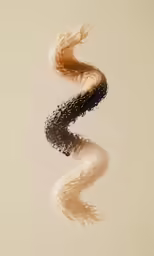 an image of some white and black wavy hair